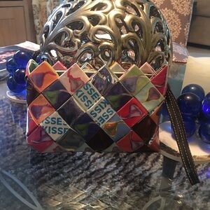 Colorful Women's wristlet Clutch